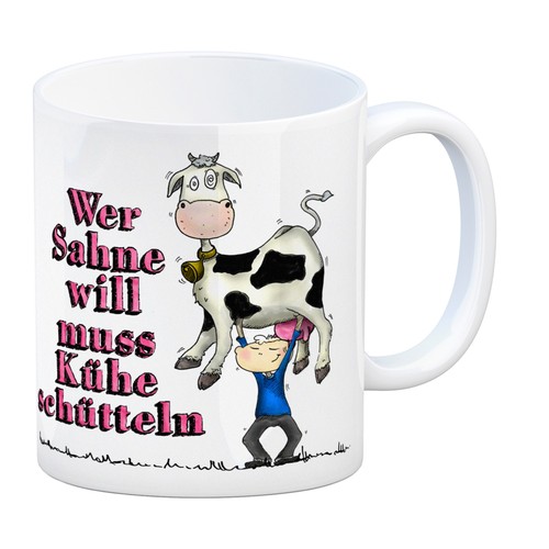 Kaffeebecher mit geschüttelte
