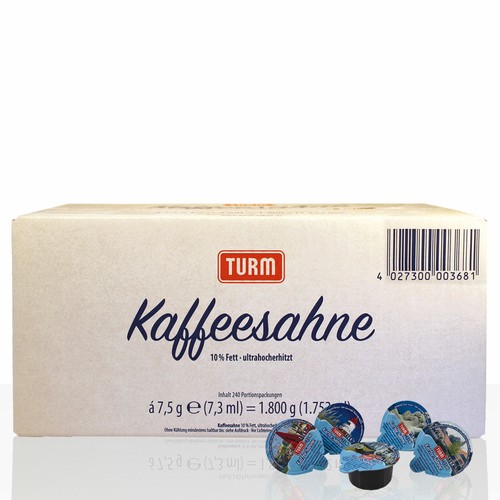 Kaffeesahne turm portionsmilch - kaffeesahne,